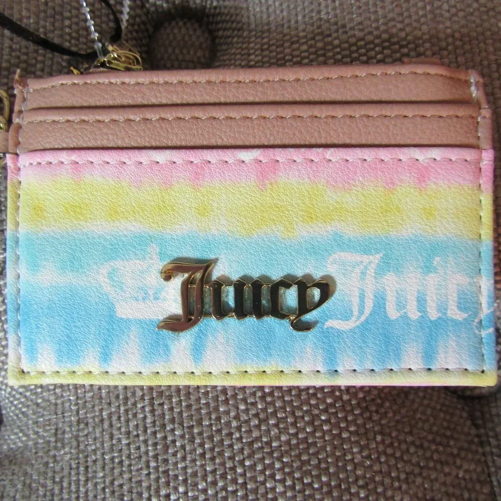 Tie Dye Zipped Up Card Case